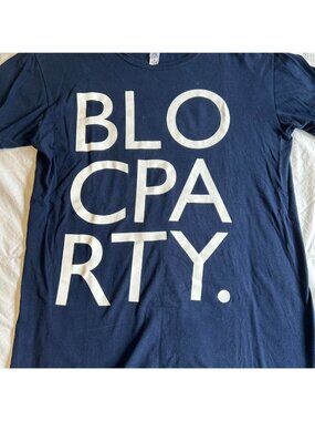 Bloc Party “Intimacy” tour shirt Navy blue size medium
